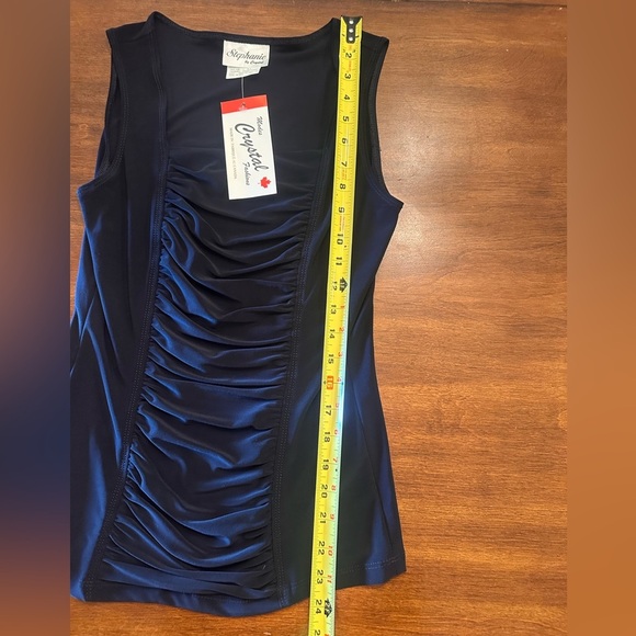 NWT Stephanie Navy Blue tank top - Picture 6 of 7